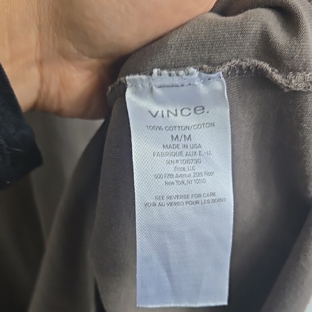 Vince Garment Dye Short Sleeve T-Shirt, Dark Olive - Picture 5 of 10